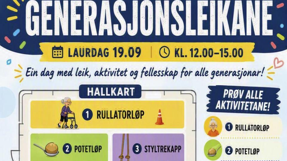 Lenkje til artikkel: Bli med på Generasjonsleikane 2026
