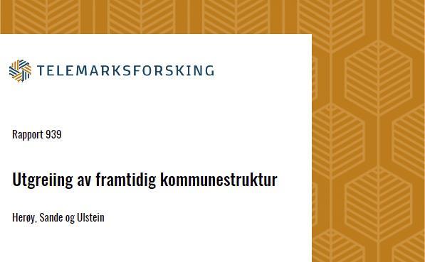 Lenkje til artikkel: No er rapporten frå Telemarksforsking klar